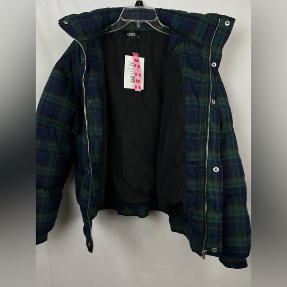 Cider Checkered Jacket in Green and Blue size Small - Picture 6 of 11